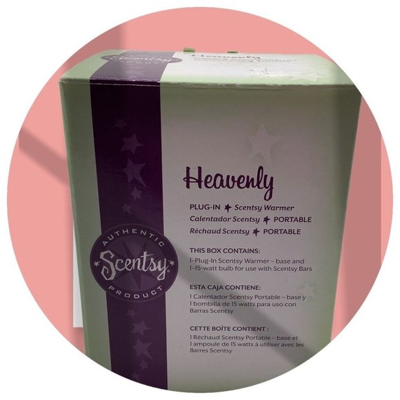 Scentsy Warmer Heavenly Angel Plug-In Cream And Gold Retired 2010 Nightlight - Picture 12 of 15